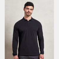 ‘Essential’ unisex long sleeve workwear polo shirt Thumbnail