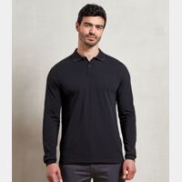 Premier Essential Unisex Long Sleeve Polo Shirt Thumbnail