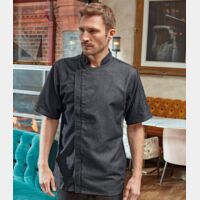 Premier Short Sleeve Zipped Chef's Jacket Thumbnail