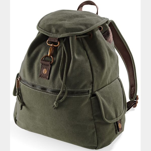 Quadra Vintage Canvas Backpack Thumbnail