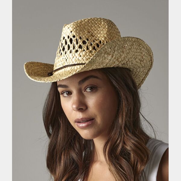 Beechfield Straw Cowboy Hat Thumbnail