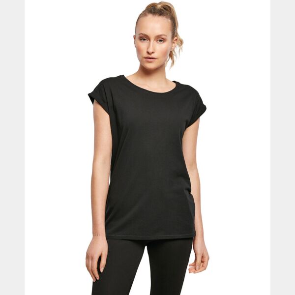 Women's organic extended shoulder tee Thumbnail
