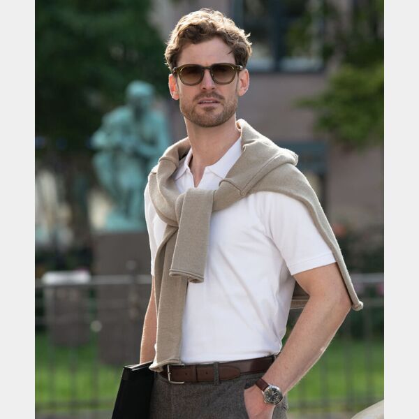 Harvard v-neck – stretch deluxe polo Thumbnail