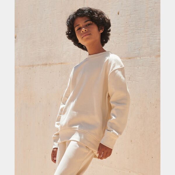 Kids sustainable fashion curved hem sweatshirt Thumbnail