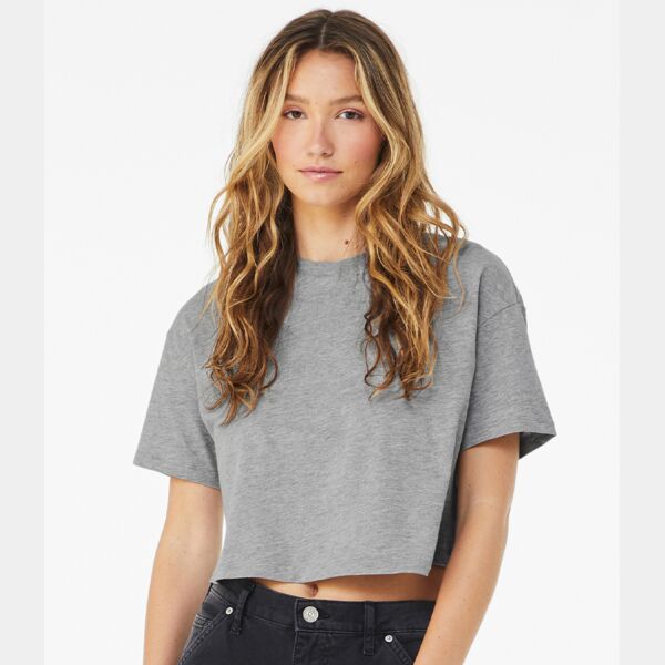 Bella Ladies Jersey Cropped T-Shirt Thumbnail