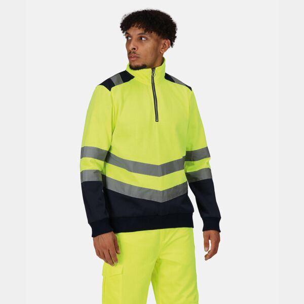 Pro hi-vis ¼-zip sweatshirt Thumbnail