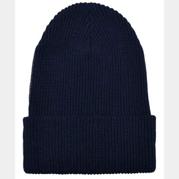 Recycled yarn ribbed knit beanie (1504RY) Thumbnail