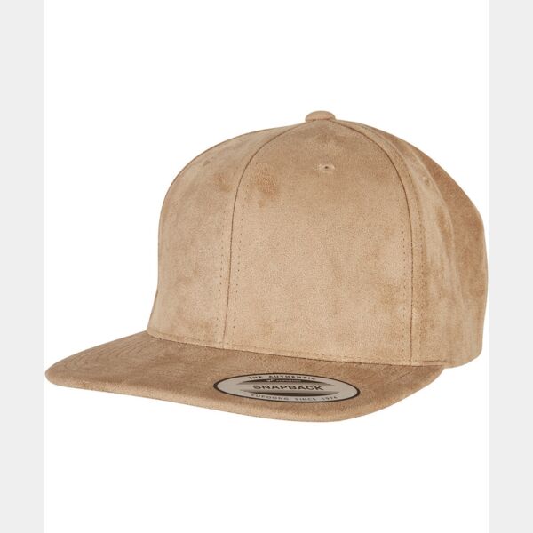 Imitation suede leather snapback (6089SU) Thumbnail