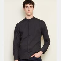 NEOBLU Bart Mao Collar Long Sleeve Poplin Shirt Thumbnail
