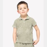 Native Spirit Kids Terry Towel Polo Shirt Thumbnail