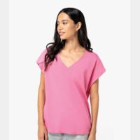 Native Spirit Ladies Oversized V Neck T-Shirt Thumbnail