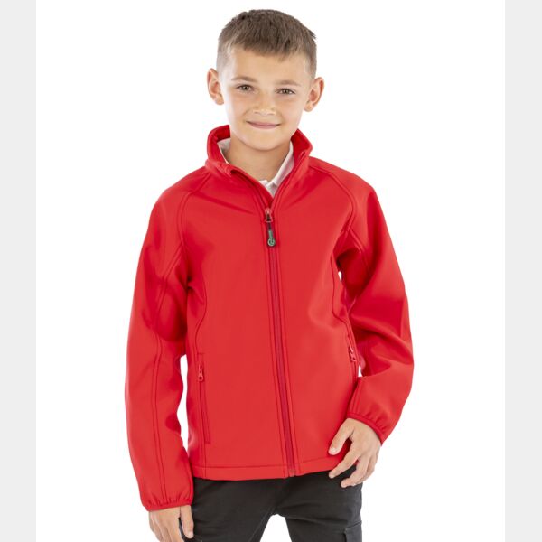 Result Genuine Recycled Kids Two Layer Printable Soft Shell Jacket Thumbnail