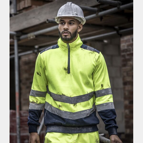 Regatta High Visibility Pro 1/4 Zip Sweatshirt Thumbnail