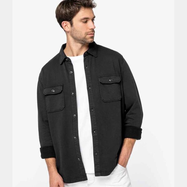 Native Spirit Faded Brushed Fleece Overshirt Thumbnail