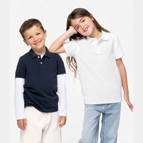 Native Spirit Kids Piqué Polo Shirt Thumbnail