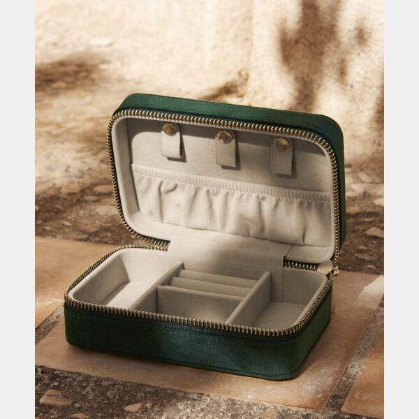 Velvet travel jewellery box Thumbnail