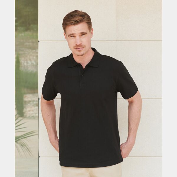 Stretch piqué polo shirt Thumbnail