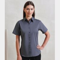 Women's short sleeve poplin blouse Thumbnail
