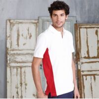 Flags short sleeve bi-colour polo shirt Thumbnail