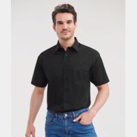 Short sleeve polycotton easycare poplin shirt Thumbnail