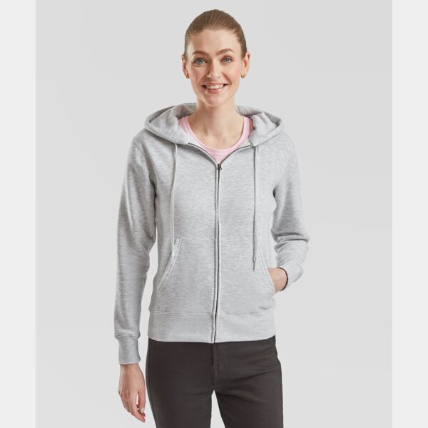 Women's premium 70/30 hooded sweatshirt jacket Thumbnail