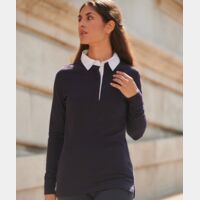 Women's long sleeve plain rugby shirt Thumbnail