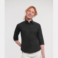 Women's ¾ sleeve easycare fitted shirt Thumbnail