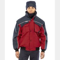 Work-Guard zip sleeve heavy-duty pilot jacket Thumbnail