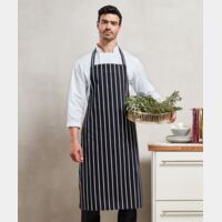 Striped bib apron Thumbnail