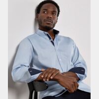 Contrast premium Oxford shirt (button-down collar) long-sleeved (tailored fit) Thumbnail