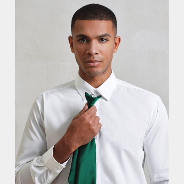 'Colours' satin clip tie Thumbnail