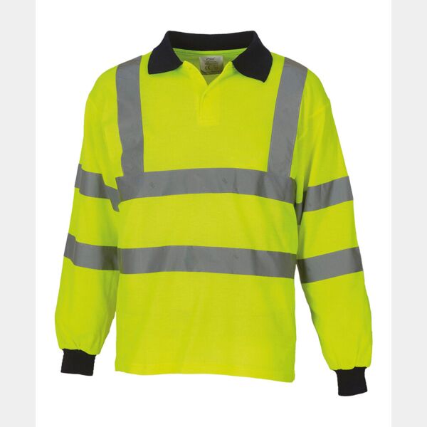 Hi-vis long sleeve polo (HVJ310) Thumbnail