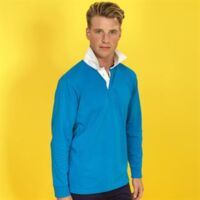 Men's classic fit long sleeved vintage rugby shirt Thumbnail