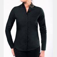 Kariban Ladies Long Sleeve Mandarin Collar Shirt Thumbnail
