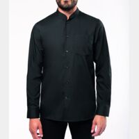 Kariban Long Sleeve Mandarin Collar Shirt Thumbnail