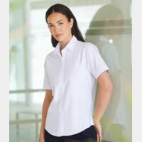 Henbury Ladies Short Sleeve Classic Oxford Shirt Thumbnail