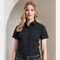 Premier Ladies Supreme Short Sleeve Poplin Shirt Thumbnail
