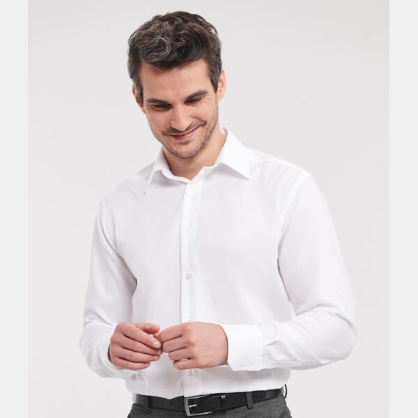 Russell Collection Long Sleeve Tailored Ultimate Non-Iron Shirt Thumbnail