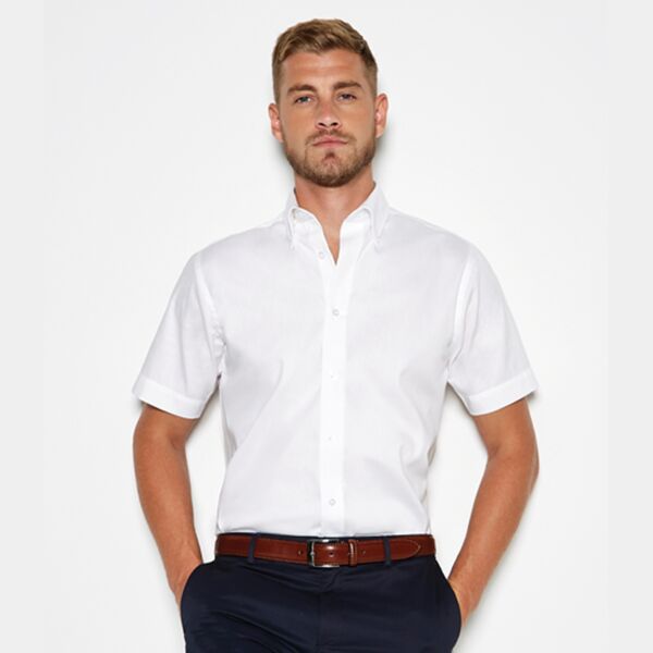 Kustom Kit Premium Short Sleeve Tailored Oxford Shirt Thumbnail