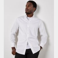 Kustom Kit Premium Long Sleeve Tailored Oxford Shirt Thumbnail