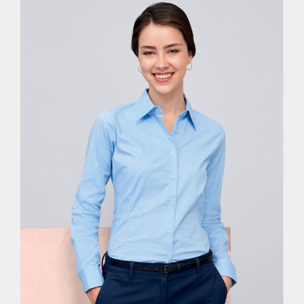 SOL'S Ladies Eden Long Sleeve Fitted Shirt Thumbnail