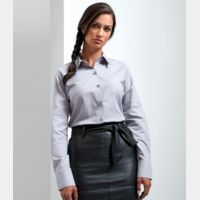 Premier Ladies Signature Long Sleeve Oxford Shirt Thumbnail