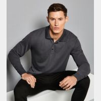 Kustom Kit Long Sleeve Poly/Cotton Piqué Polo Shirt Thumbnail