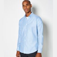 Kustom Kit Long Sleeve Slim Fit Workwear Oxford Shirt Thumbnail