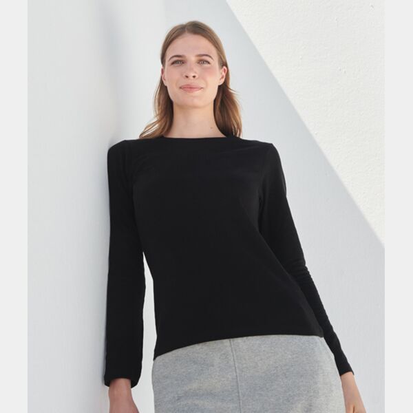 SF Clothing Ladies Feel Good Long Sleeve Stretch T-Shirt Thumbnail