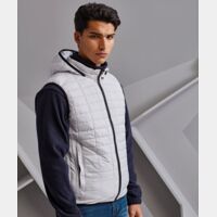 Honeycomb hooded gilet Thumbnail
