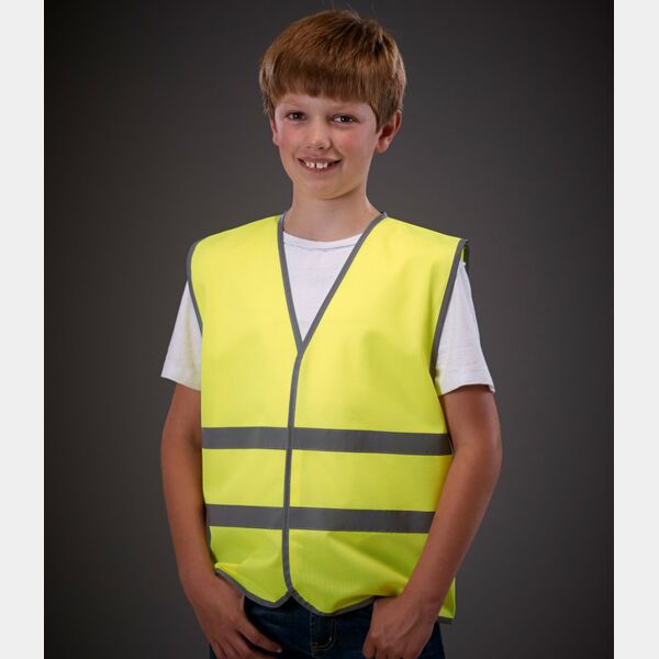 Yoko Kids Hi-Vis Two Band Waistcoat Thumbnail