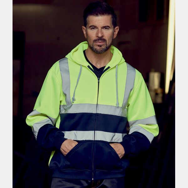 Yoko Hi-Vis Zip Hoodie Thumbnail