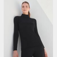 SF Clothing Ladies Feel Good Stretch Roll Neck T-Shirt Thumbnail