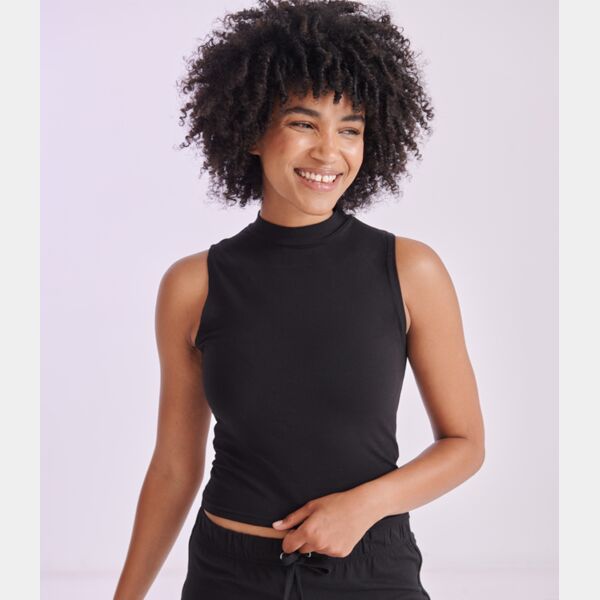 SF Clothing Ladies High Neck Crop Vest Thumbnail